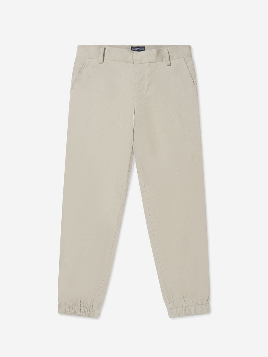 Boys Emporio Armani Trousers | Emporio Armani - Boys Corduroy Branded Trousers | Childsplay Clothing