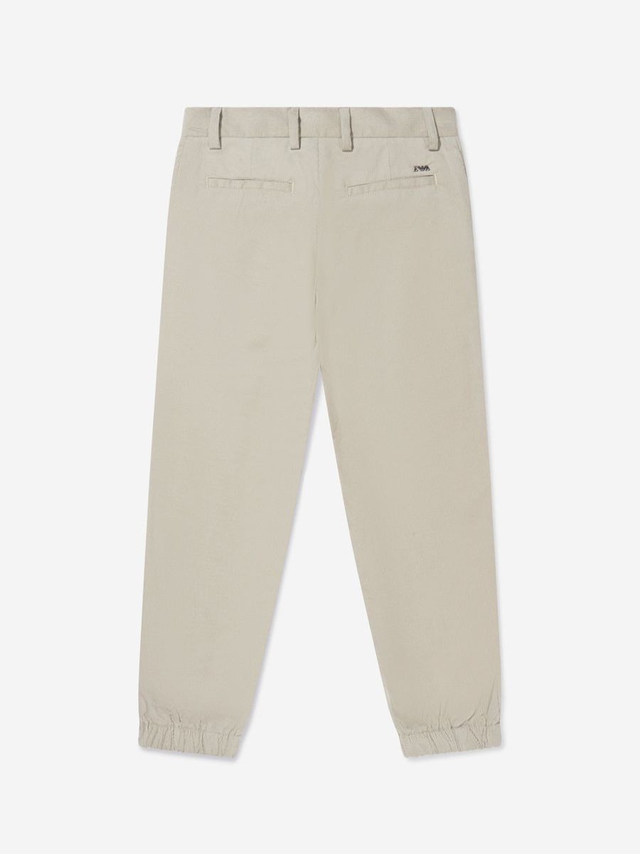 Boys Emporio Armani Trousers | Emporio Armani - Boys Corduroy Branded Trousers | Childsplay Clothing