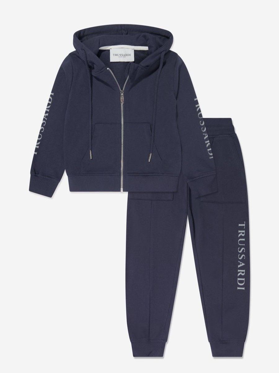 Boys Trussardi Tracksuits | Boys Wink Tracksuit In Navy