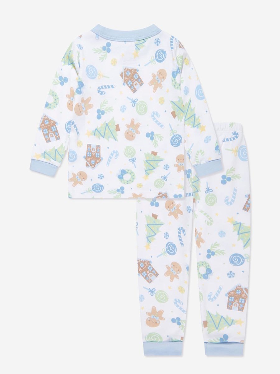 Boys Magnolia Baby Nightwear & Pyjamas | Boys Sweet Gingerbread Long Pyjamas In Blue