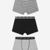 Boys DKNY Underwear | Boys 3 Pack Boxer Shorts Set In Grey