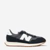 Boys New Balance Sneakers | New Balance - Kids 237 Lace Up Logo Trainers In Black |Eu Childsplay Clothing