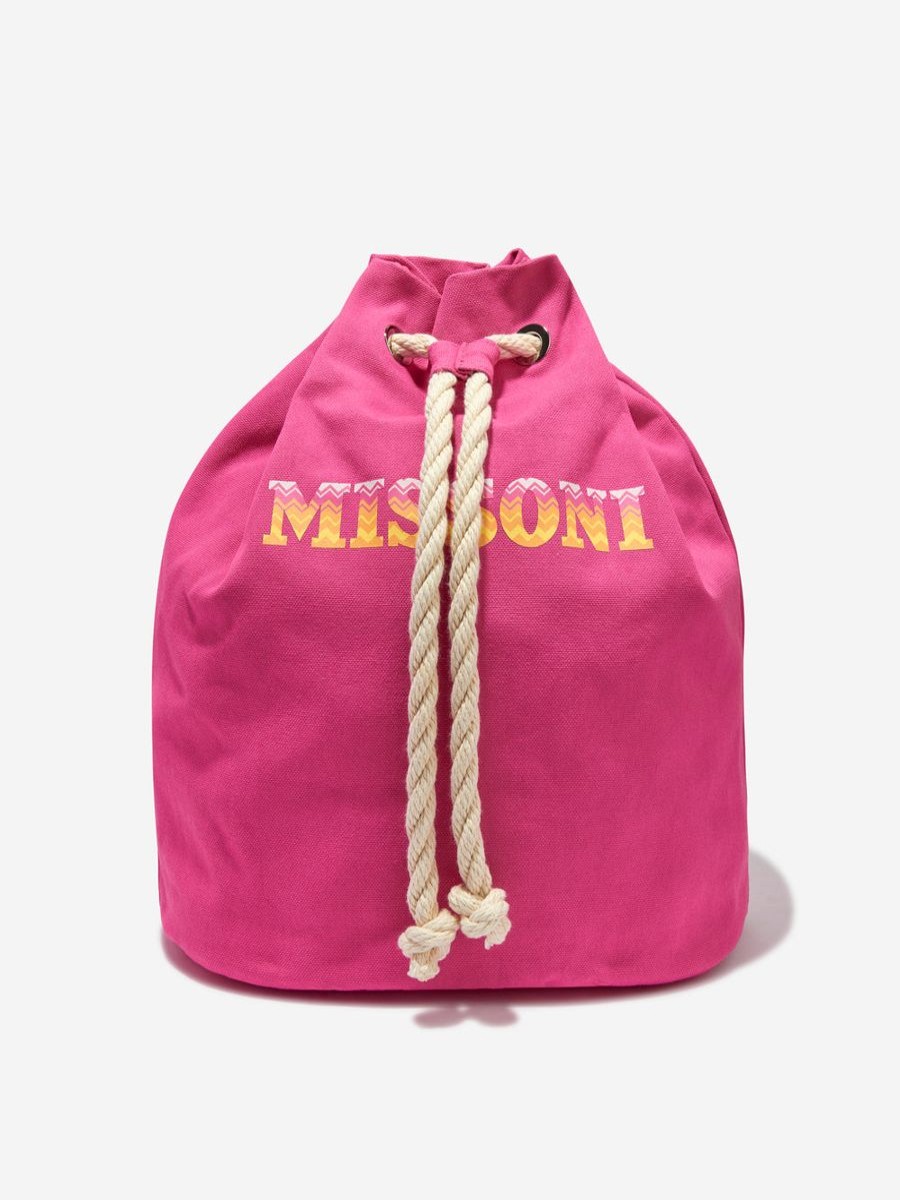 Boys Missoni Bags & Backpacks | Kids Logo Backpack In Pink