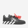 Boys Off-White Sneakers | Boys Vulcanized Lace Up Trainers In Black