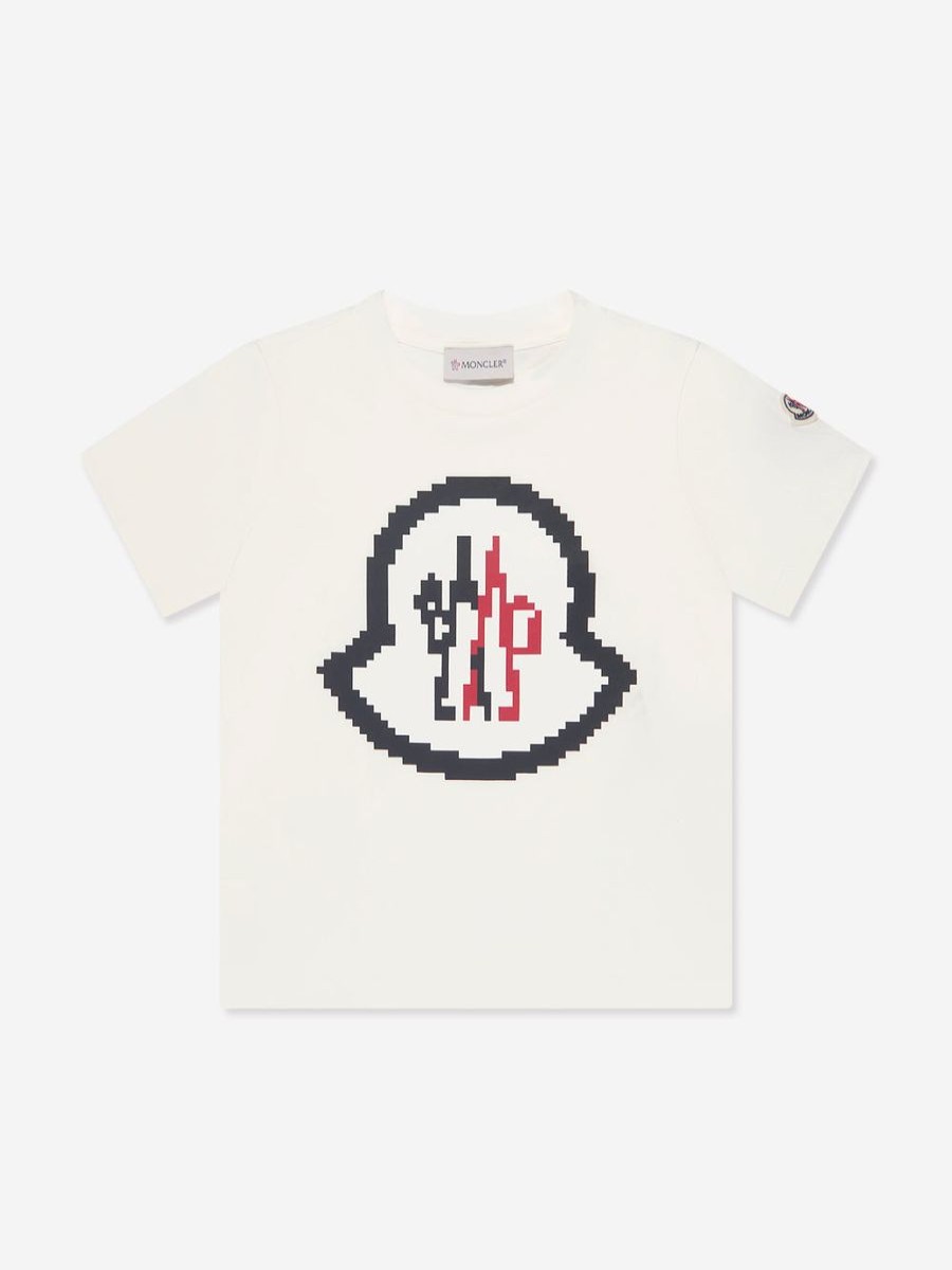 Boys Moncler Enfant T-Shirts & Tops | Boys Logo T-Shirt In White