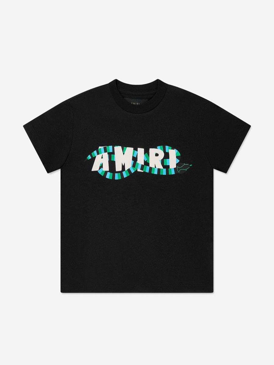 Boys Amiri T-Shirts & Tops | Kids Snake Logo T-Shirt In Black