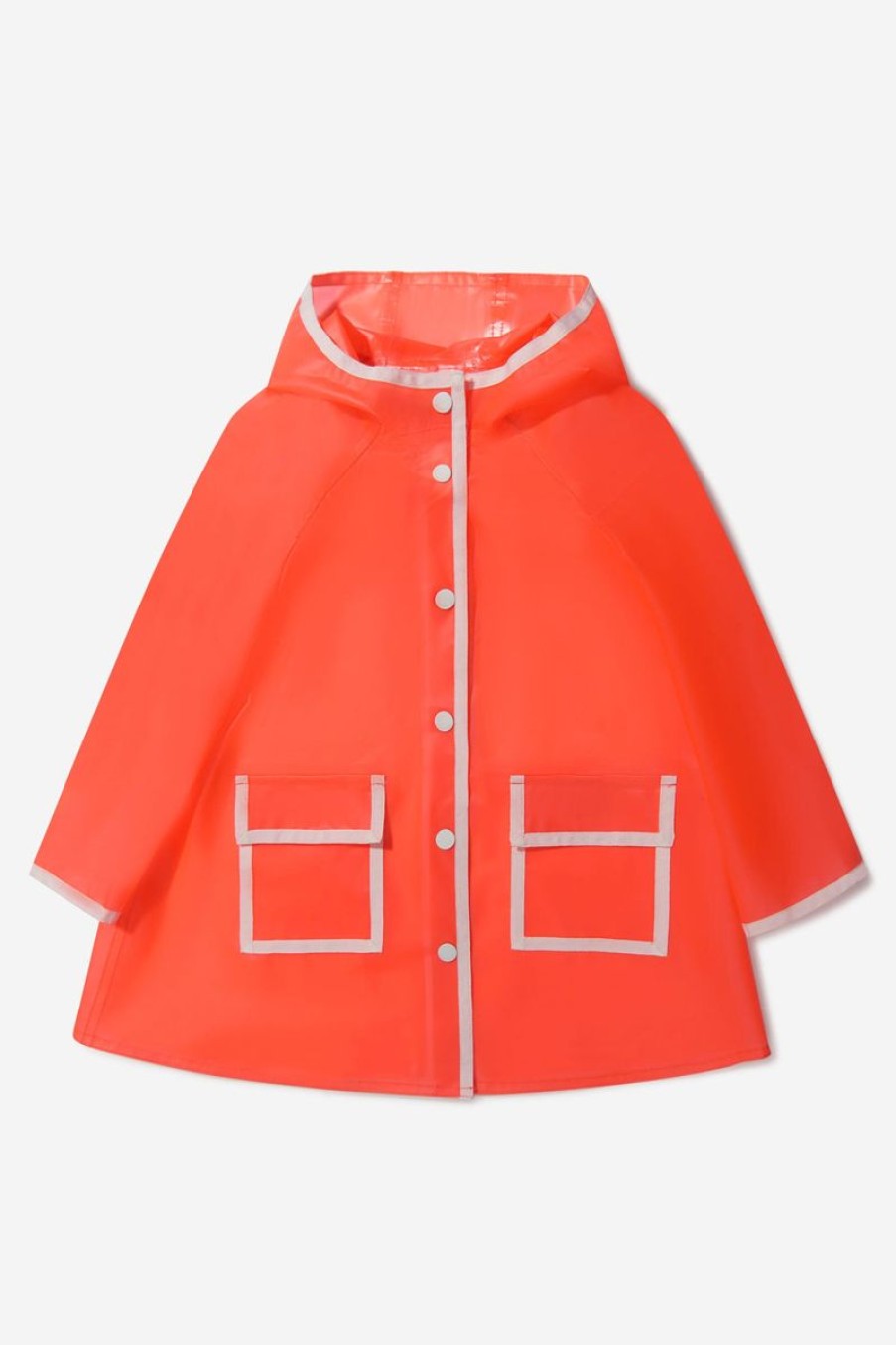 Girls Bonpoint Coats & Jackets | Bonpoint - Girls Transparent Hooded Parka | Childsplay Clothing