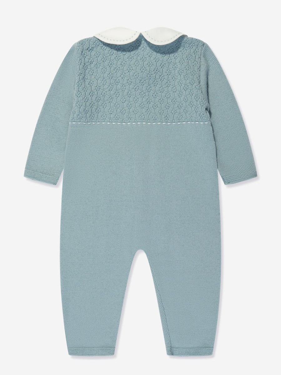 Boys Paz Rodriguez Babygrows & Rompers | Baby Knitted Romper In Green