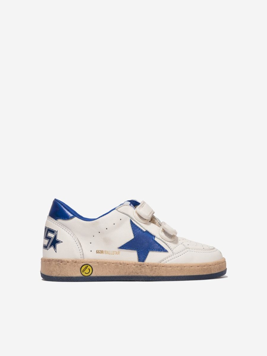 Baby Golden Goose Kids Shoes | Boys Leather Ballstar Trainers In White