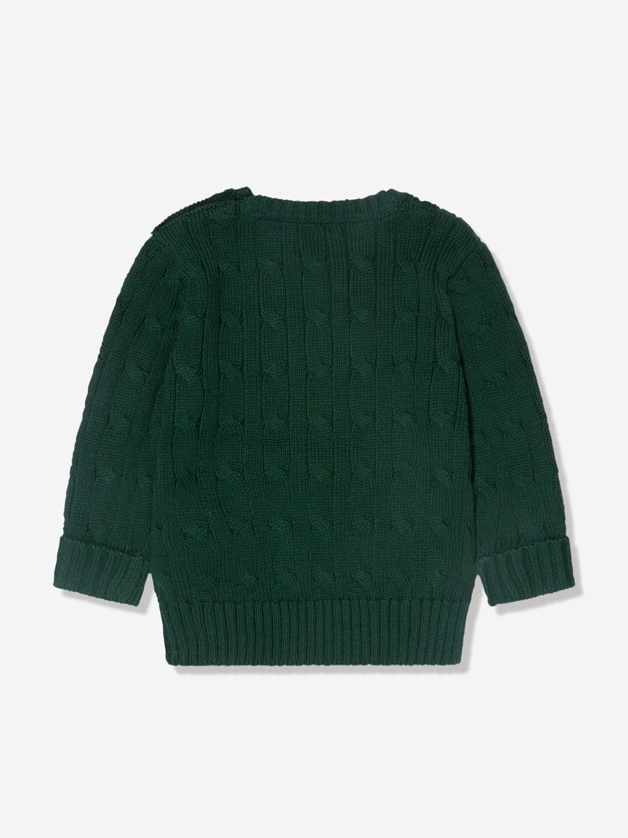 Boys Ralph Lauren Kids Jumpers & Cardigans | Baby Boys Cable Knit Jumper In Green