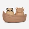 Baby Konges Slojd Toys | Baby Panda And Unicorn Boat Bath Toys In Multicolour (12Cm)