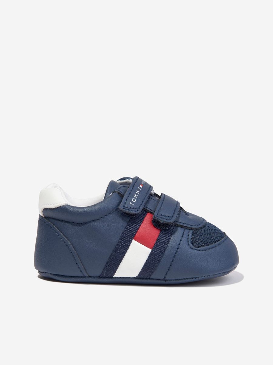 Baby Tommy Hilfiger Shoes | Baby Boys Velcro Strap Pre-Walker Trainers