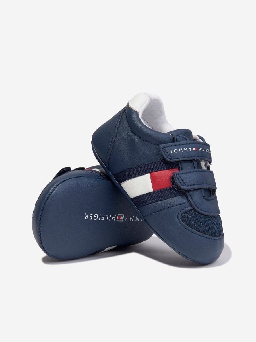 Baby Tommy Hilfiger Shoes | Baby Boys Velcro Strap Pre-Walker Trainers