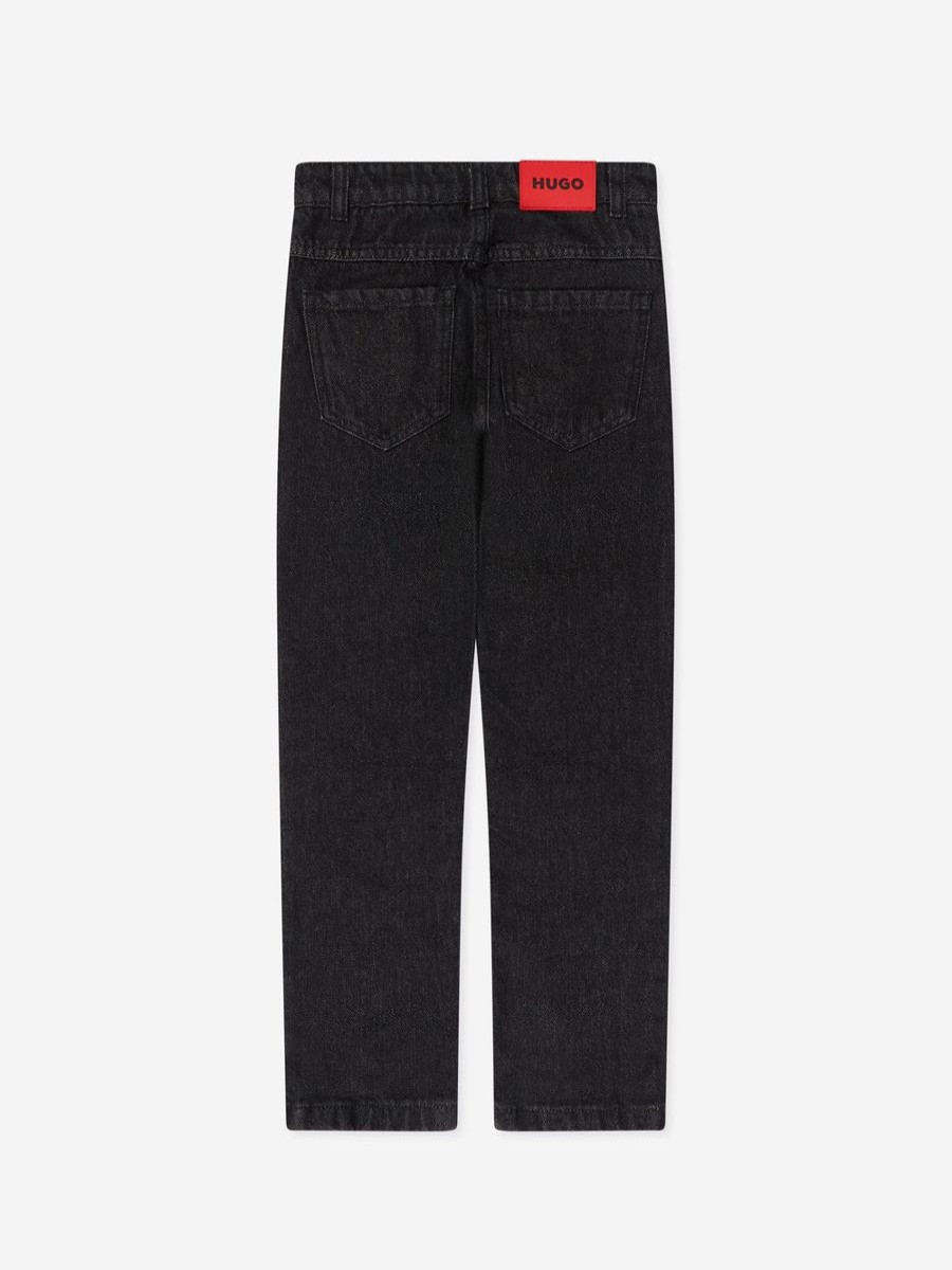 Boys Hugo Jeans | Boys Regular Fit Jeans In Black