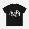 Boys Amiri T-Shirts & Tops | Kids Staggered Scribble Logo T-Shirt In Black