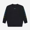 Girls Off-White Sweatshirts & Hoodies | Kids Arrow Rainbow Sweatshirt In Black