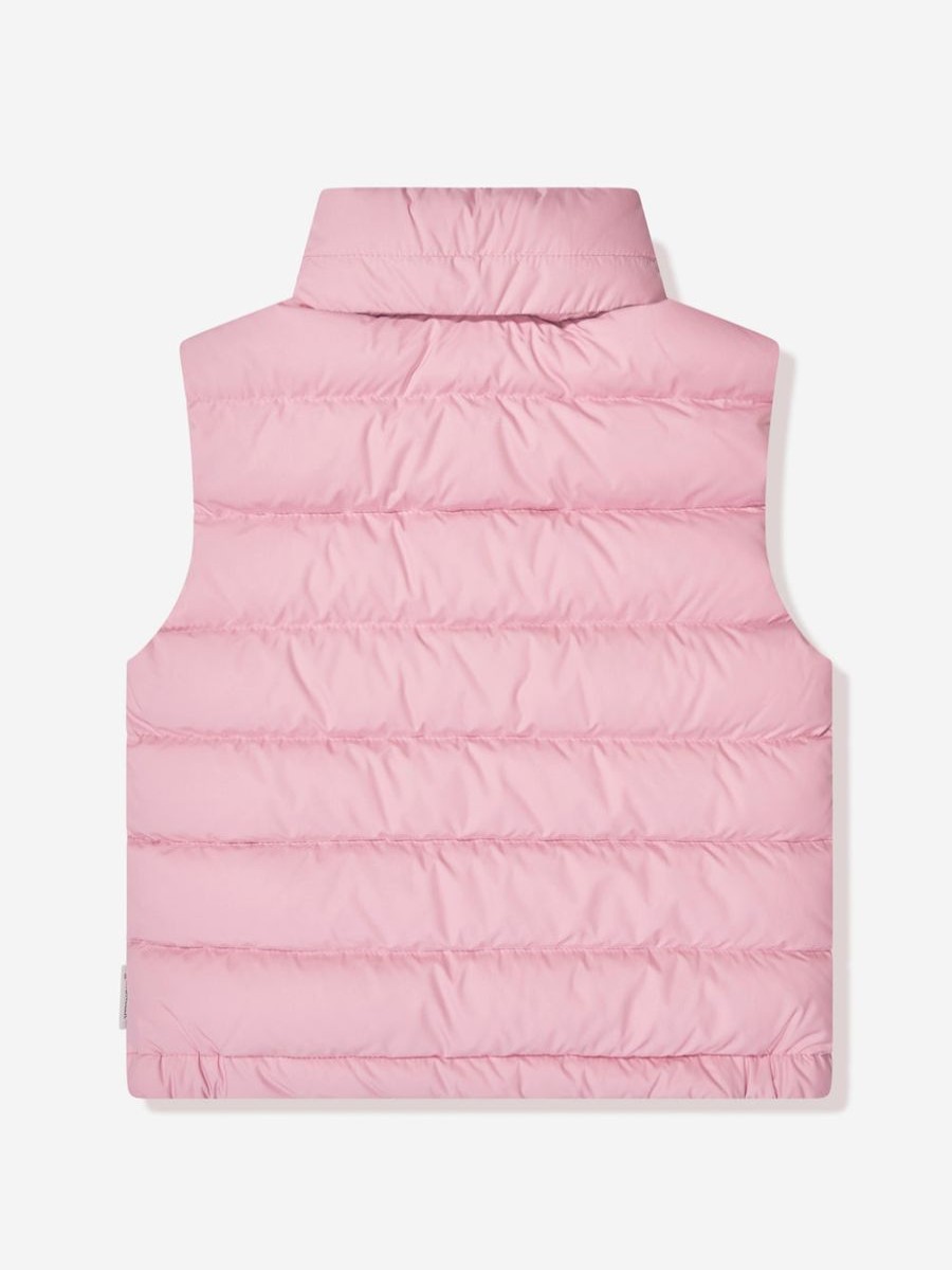 Girls Moncler Enfant Coats & Jackets | Girls Down Padded Rafael Gilet In Pink