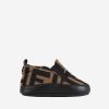 Baby Fendi Kids Shoes | Fendi Kids - Baby Boys Ff Logo Slip On Shoes In Brown | Childsplay Clothing