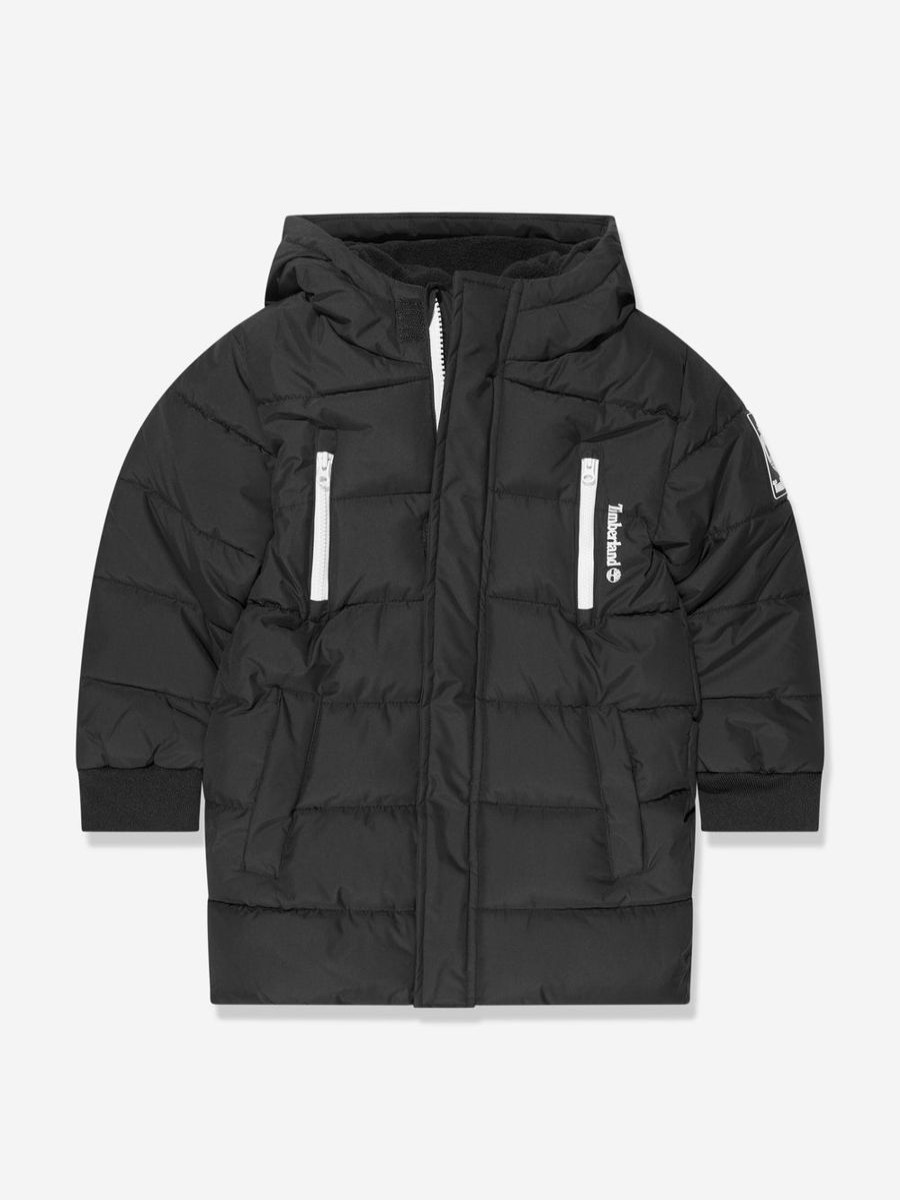 Boys Timberland Coats & Jackets | Boys Long Puffer Jacket In Black