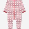 Girls Magnolia Baby Babygrows & Rompers | Baby Fair Isle Babygrow In Red