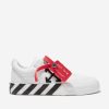 Boys Off-White Sneakers | Boys Vulcanized Lace Up Trainers