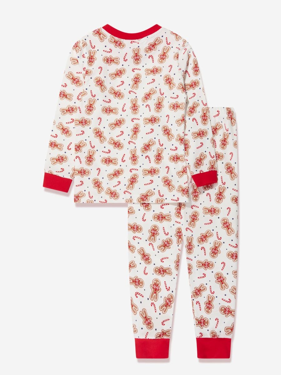 Boys Rachel Riley Nightwear & Pyjamas | Kids Gingerbread Pyjamas In White