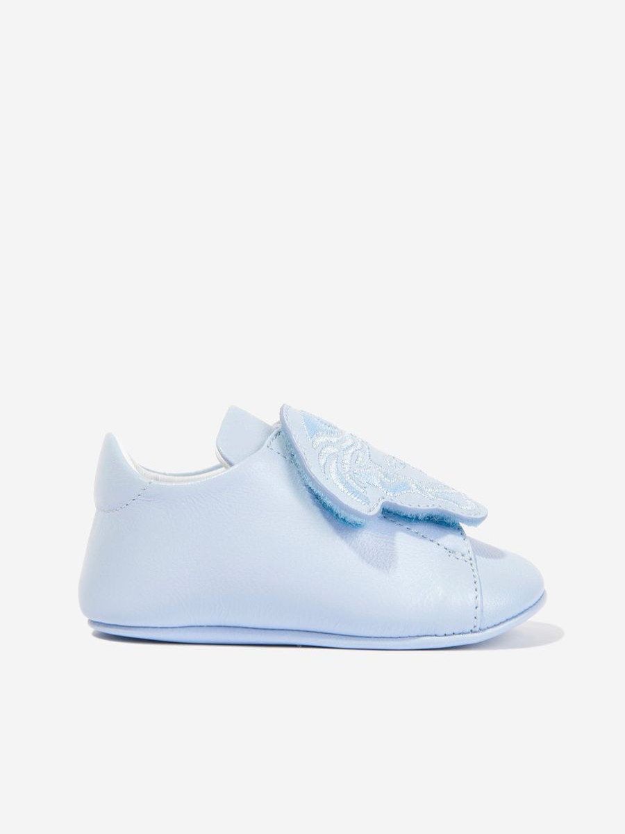 Boys Versace Sneakers | Baby Boys Leather Trainers In Blue