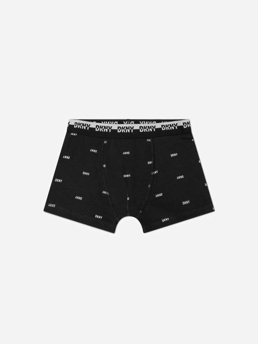 Boys DKNY Underwear | Boys 3 Pack Boxer Shorts Set In Black