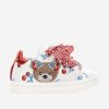 Baby Monnalisa Shoes | Girls Teddy Bear Trainers In White