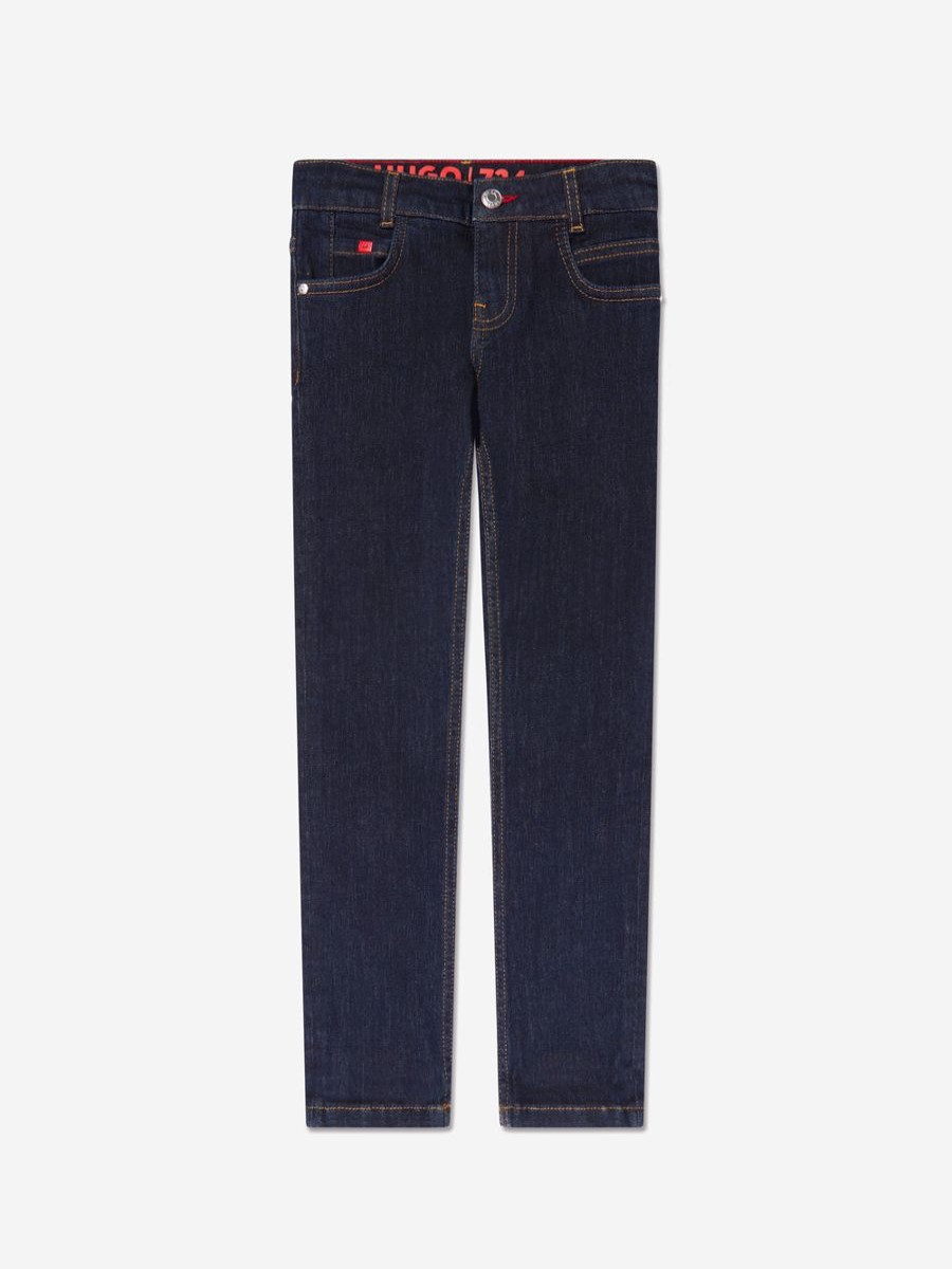 Boys Hugo Jeans | Boys Skinny Fit Jeans In Blue