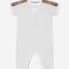 Girls Burberry Kids Babygrows & Rompers | Baby Lennox Romper Set In White