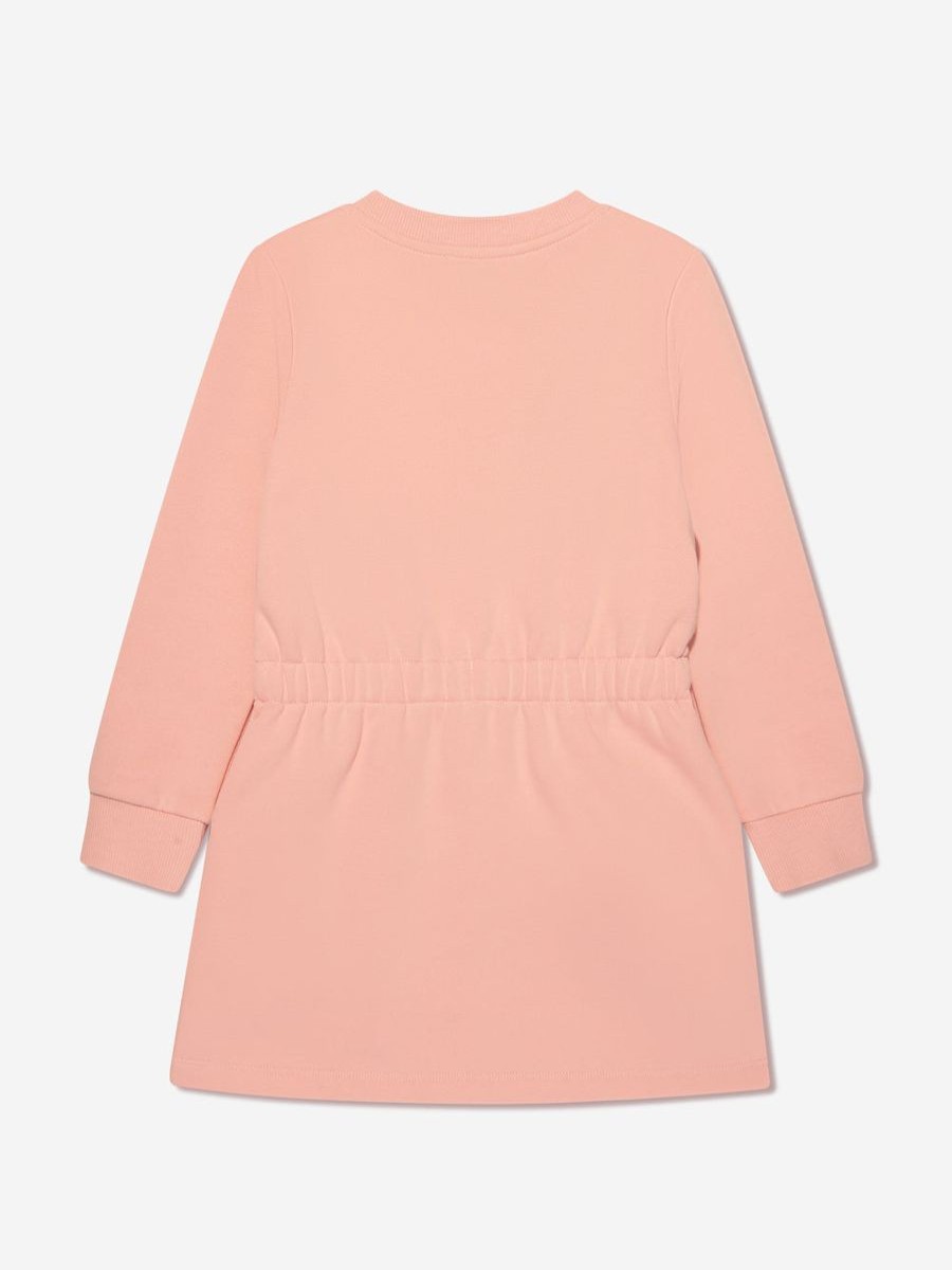 Girls KENZO KIDS Dresses | Girls Logo Sweater Dress In Pink