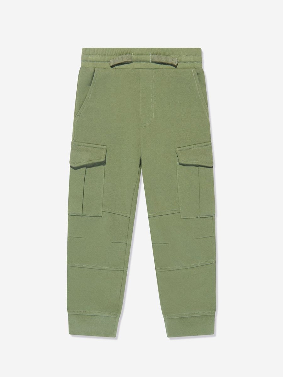 Boys Stella McCartney Kids Sweatpants | Boys Cargo Joggers In Green