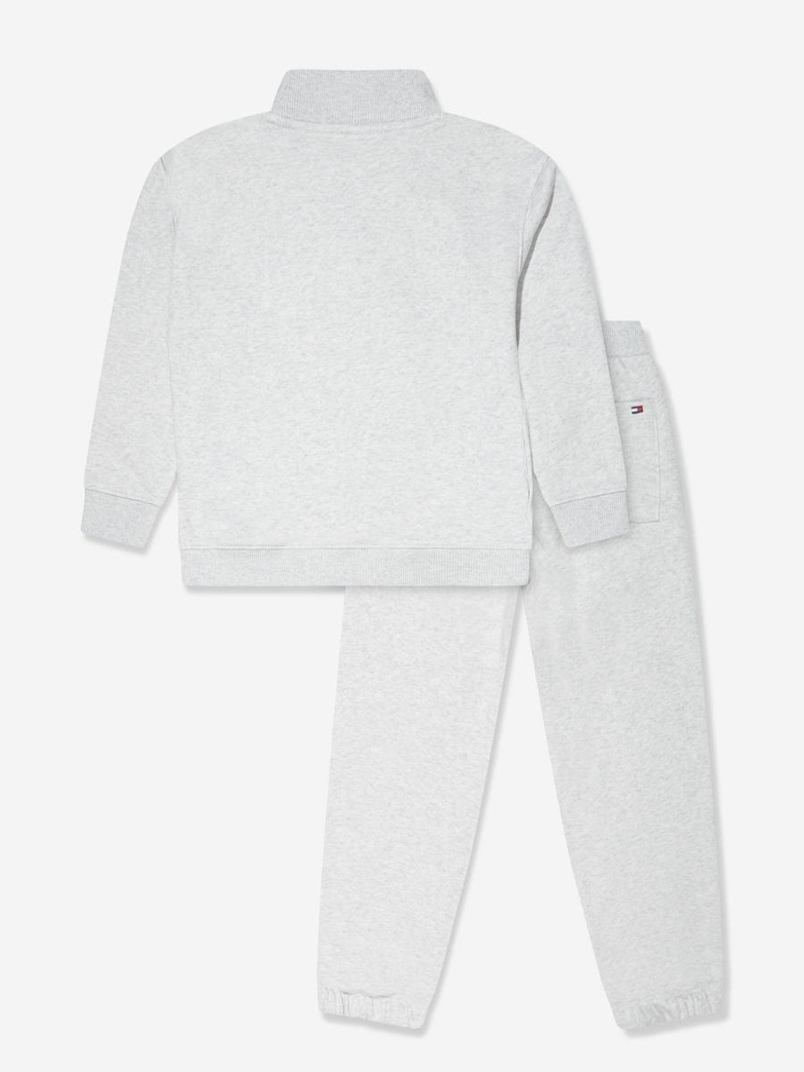 Teen Tommy Hilfiger Tracksuits | Boys Logo Flag Tracksuit In Grey