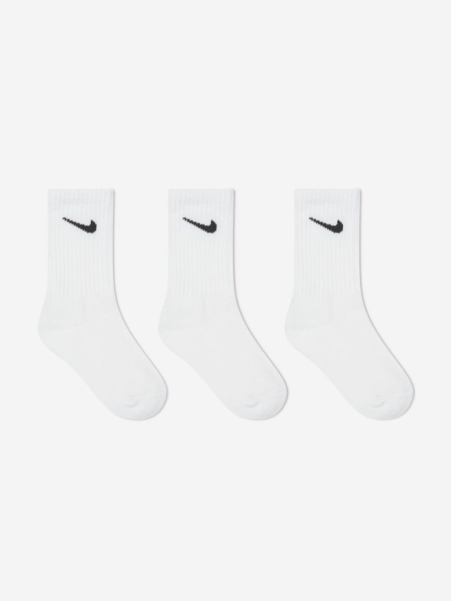 Boys Nike Socks | Boys Basic 3 Pack Socks Set In White