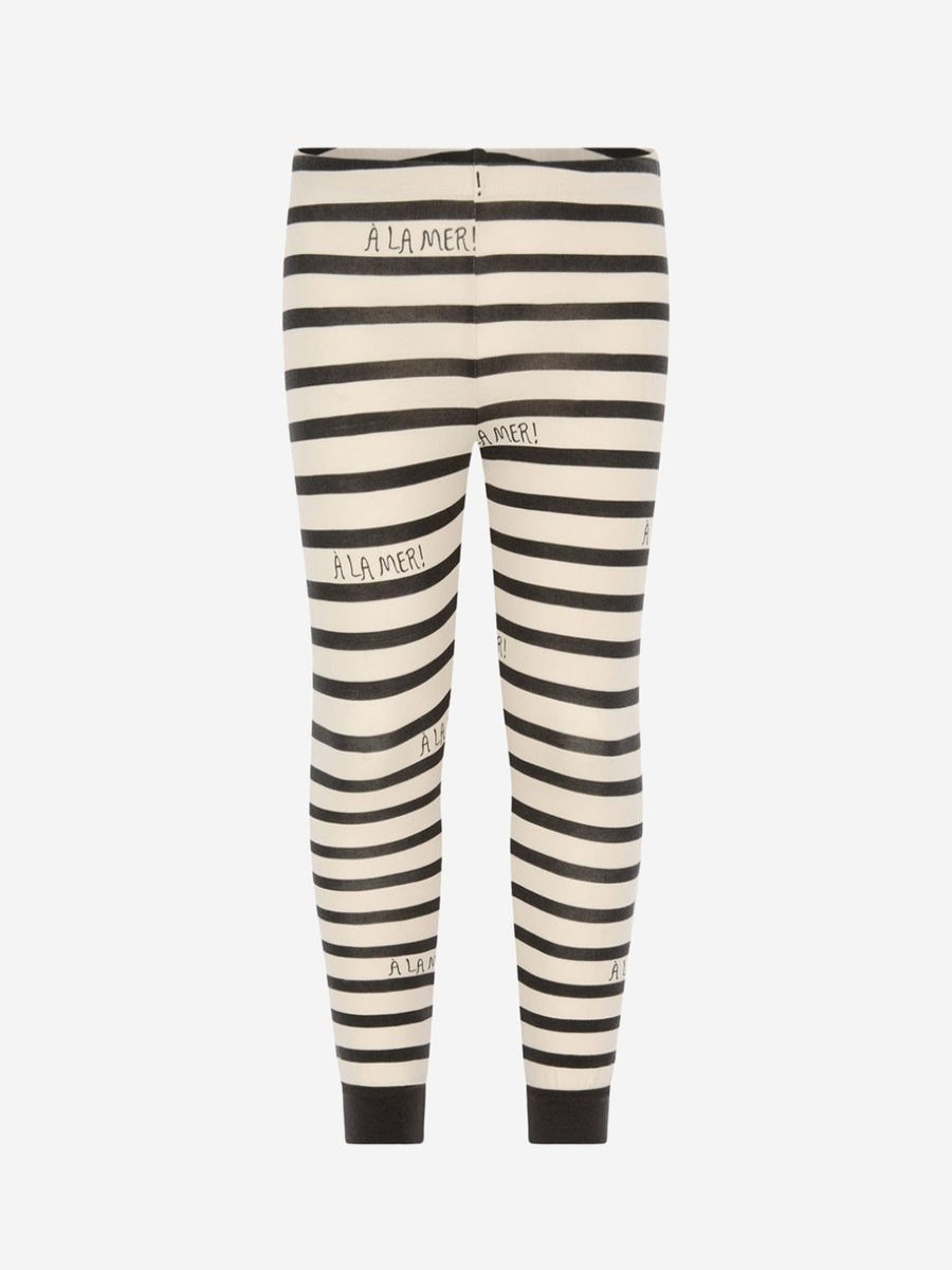 Girls Mini Rodini Leggings | Mini Rodini Kids Cotton Striped Leggings