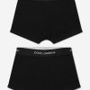 Boys Dolce & Gabbana Kids Underwear | Dolce & Gabbana Kids - Boys 2 Pack Logo Boxers | Childsplay Clothing