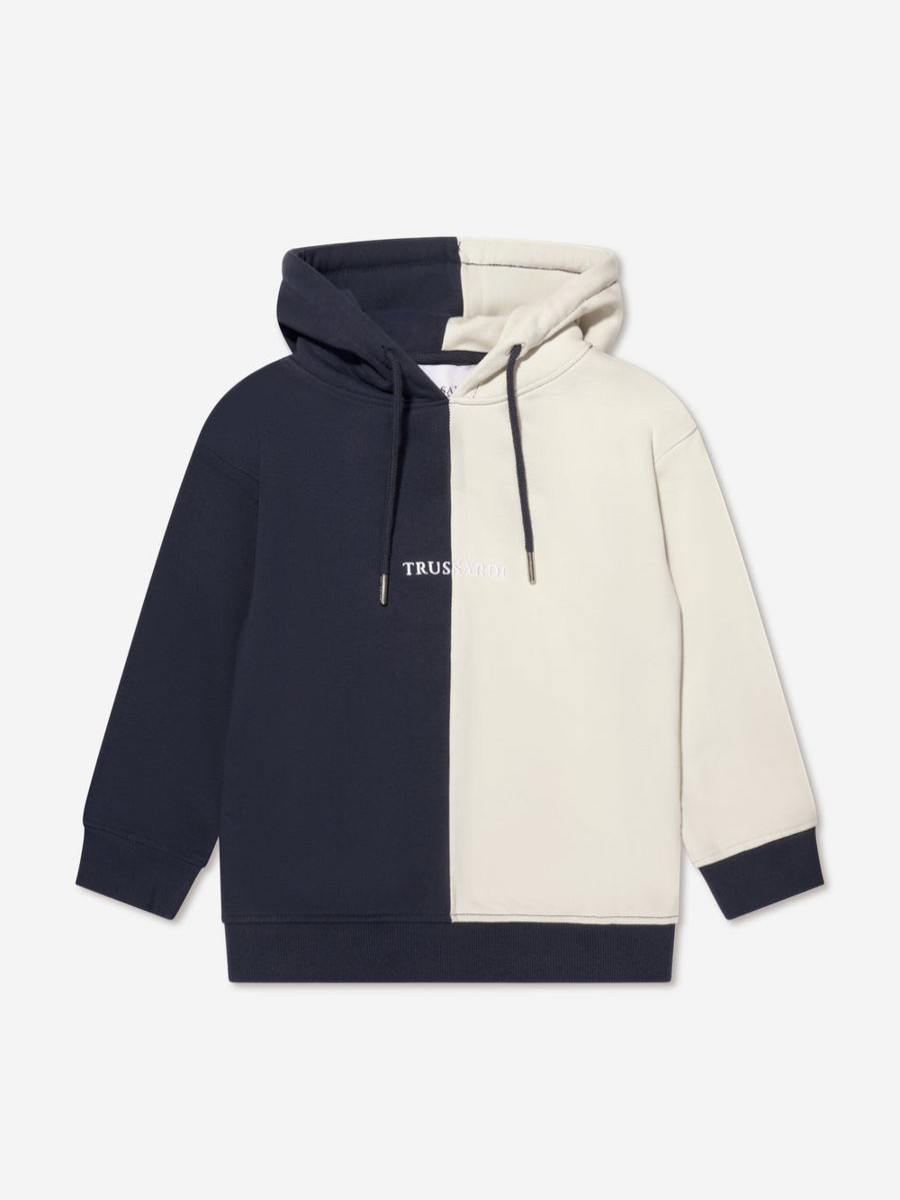 Boys Trussardi Sweatshirts & Hoodies | Boys Ulak Hoodie In Navy