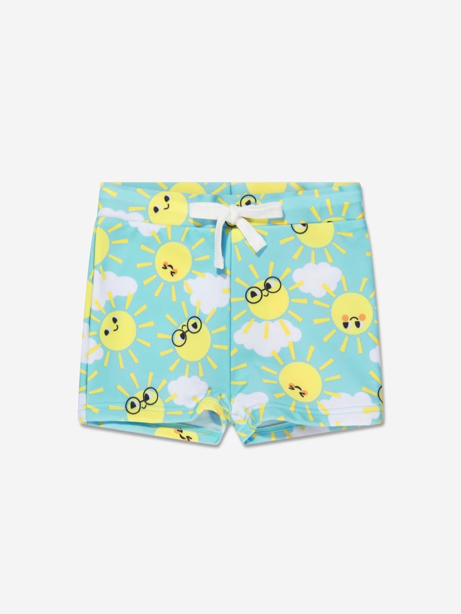 Boys The Bonnie Mob Swimwear | Boys Sunshine Swim Shorts In Blue