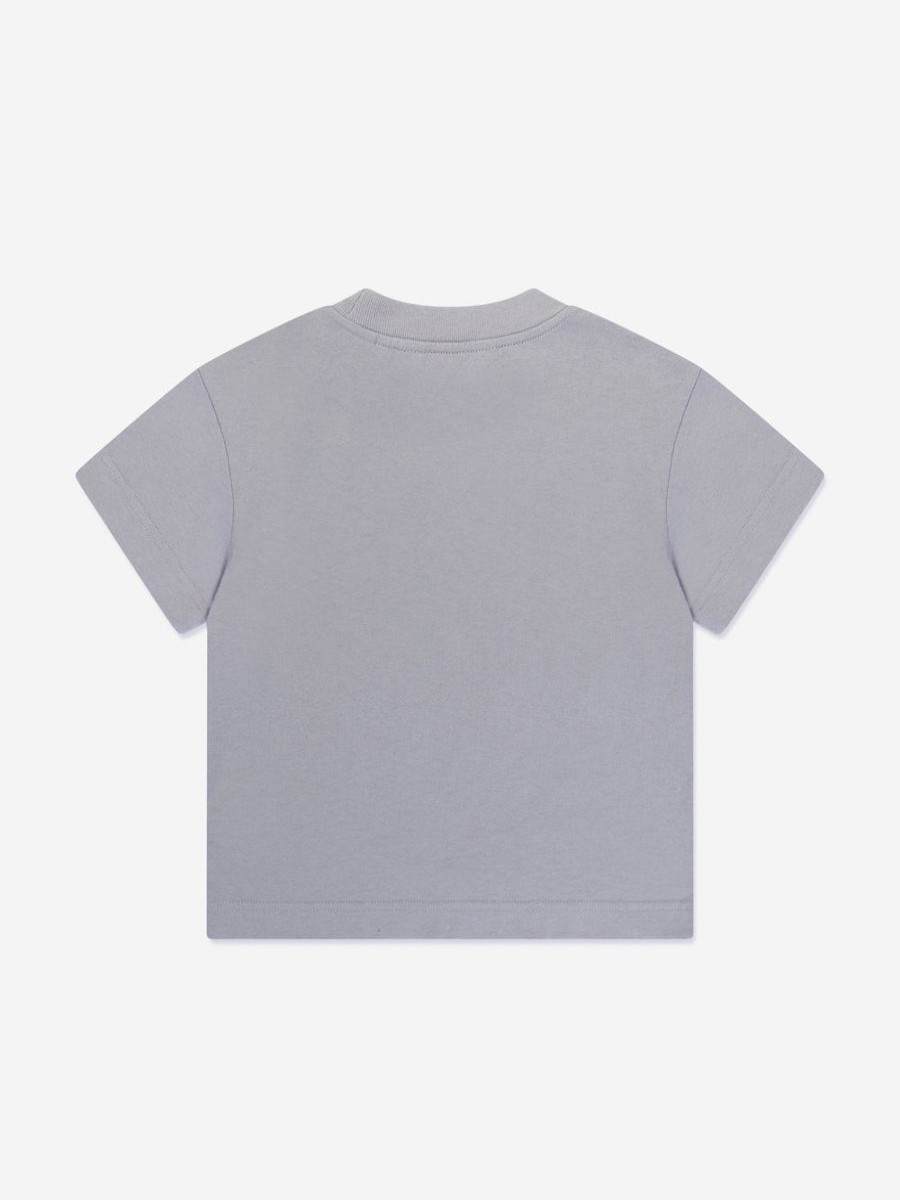 Boys Palm Angels T-Shirts & Tops | Boys Flames Regular T-Shirt In Grey