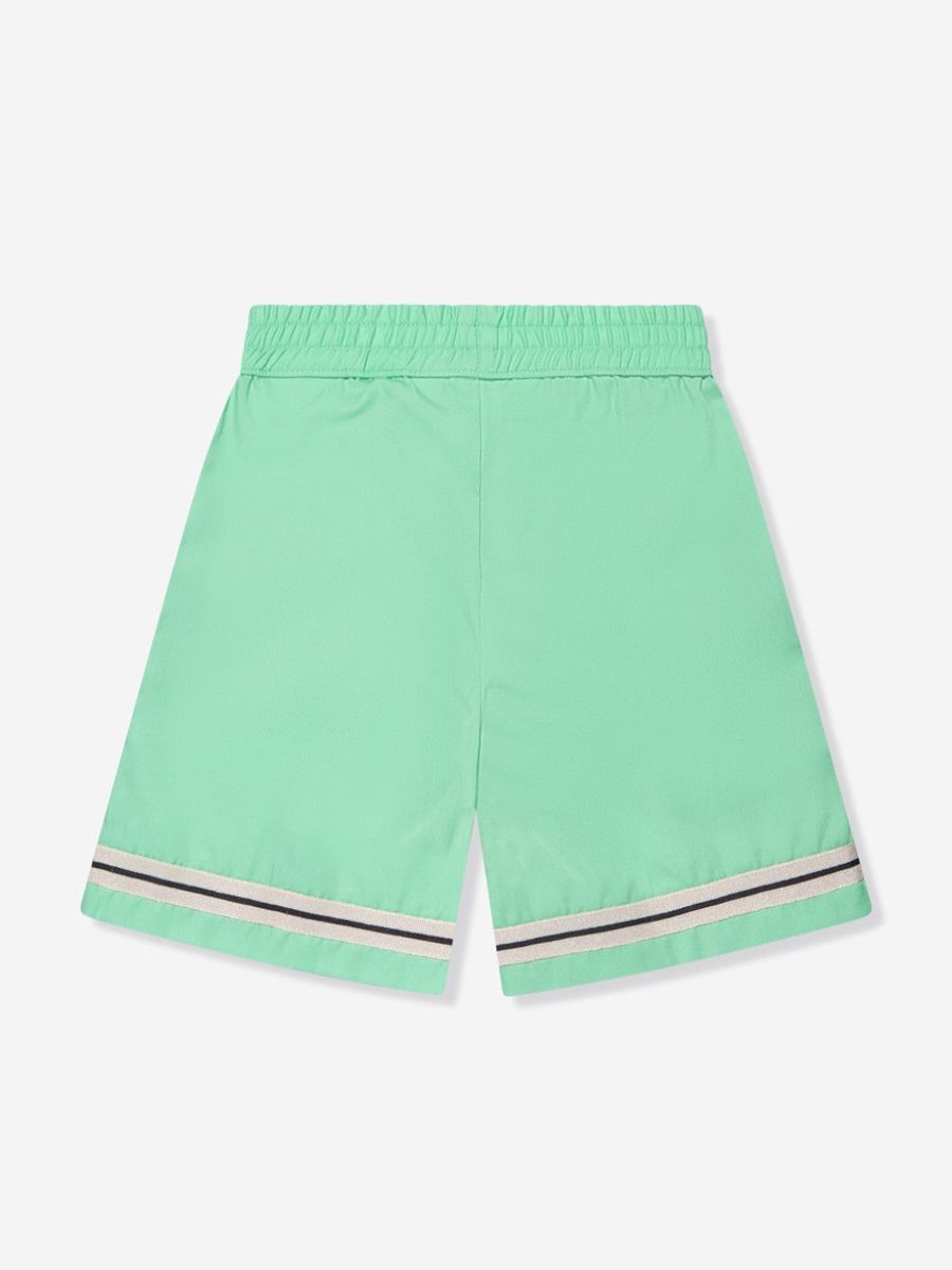 Boys Palm Angels Shorts | Boys Track Sporty Shorts In Green