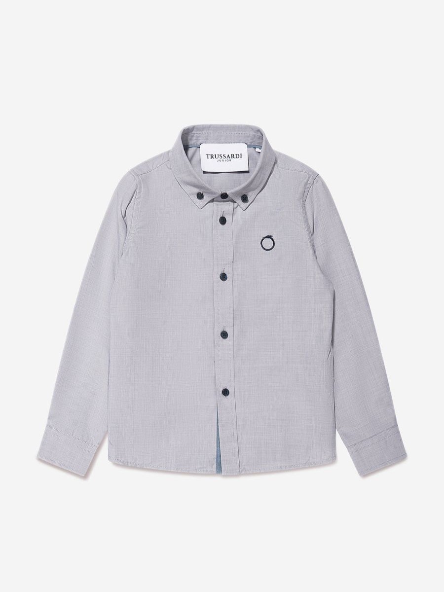 Boys Trussardi Shirts | Boys Rahill Shirt In Grey