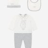 Girls Fendi Kids Babygrows & Rompers | Baby Logo Babygrow Gift Set In White