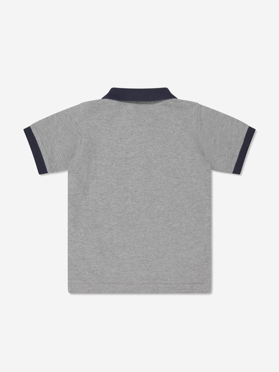 Boys Moncler Enfant T-Shirts & Tops | Boys Logo Polo Shirt In Grey