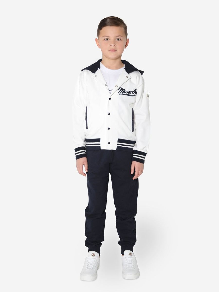 Boys Moncler Enfant Tracksuits | Boys Varsity Tracksuit In White