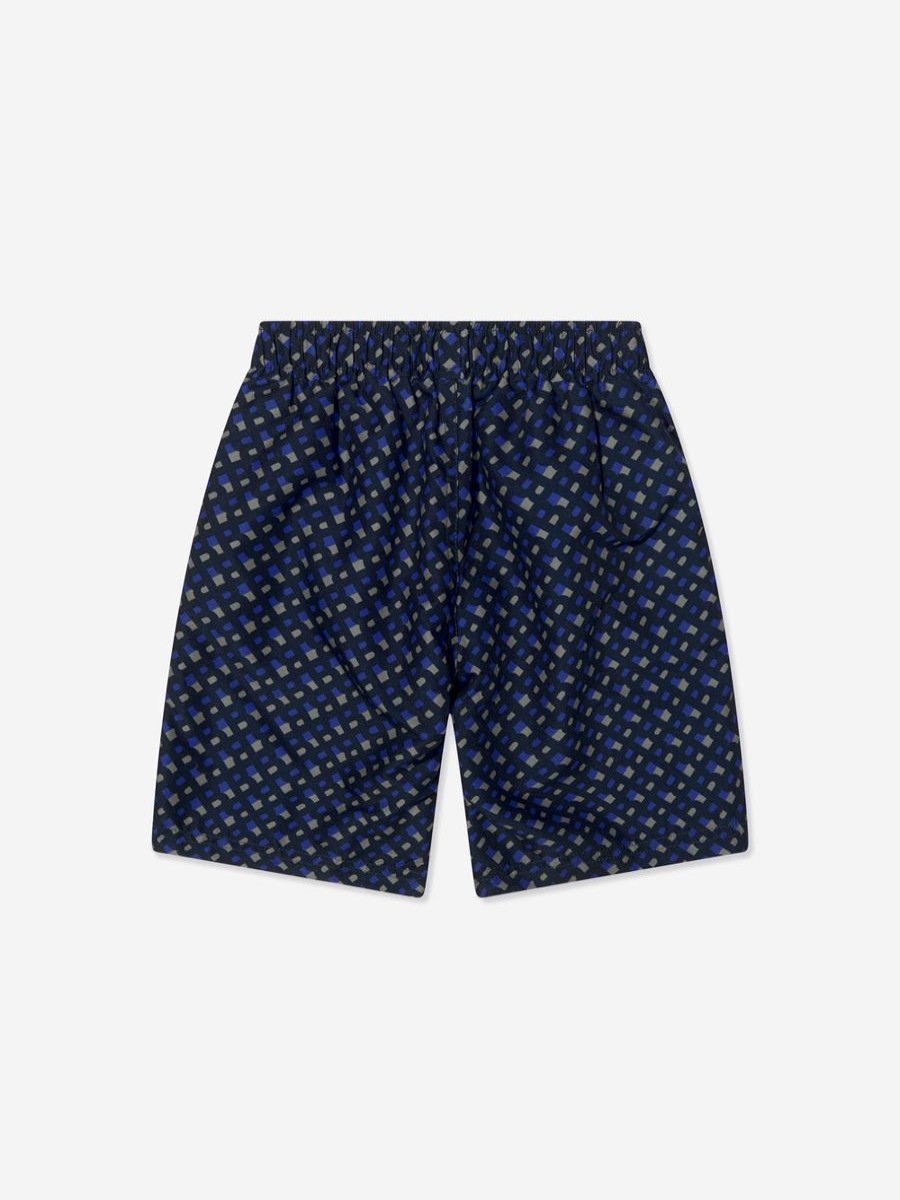 Boys BOSS Swimwear | Boss - Boys Monogram Swim Shorts In Navy | Childsplay Clothing