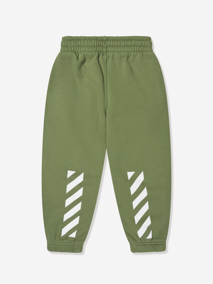 Boys Off-White Sweatpants | Boys Bookish Diag Joggers In Green