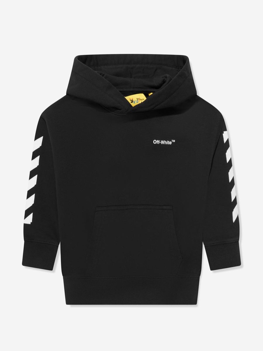 Boys Off-White Sweatshirts & Hoodies | Boys Rubber Arrow Hoodie In Black