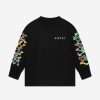 Boys Amiri T-Shirts & Tops | Kids Bones Scribble Long Sleeve T-Shirt In Black