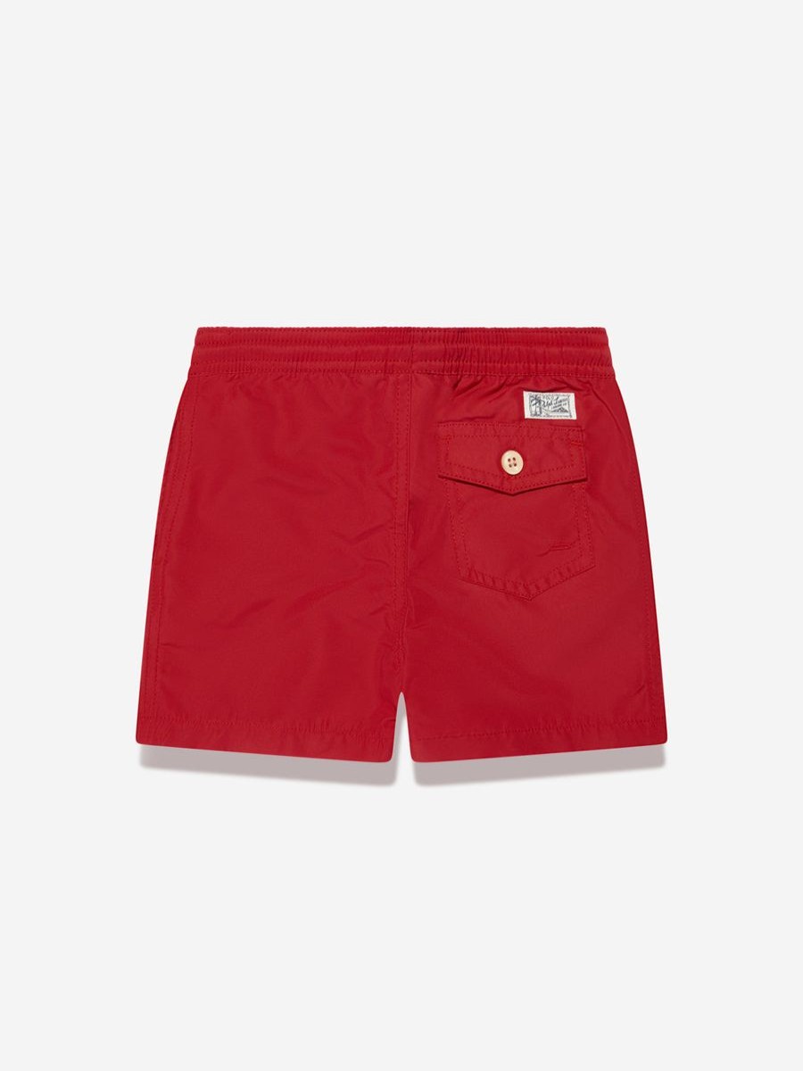 Boys Ralph Lauren Kids Swimwear | Boys Logo Swim Shorts In Red